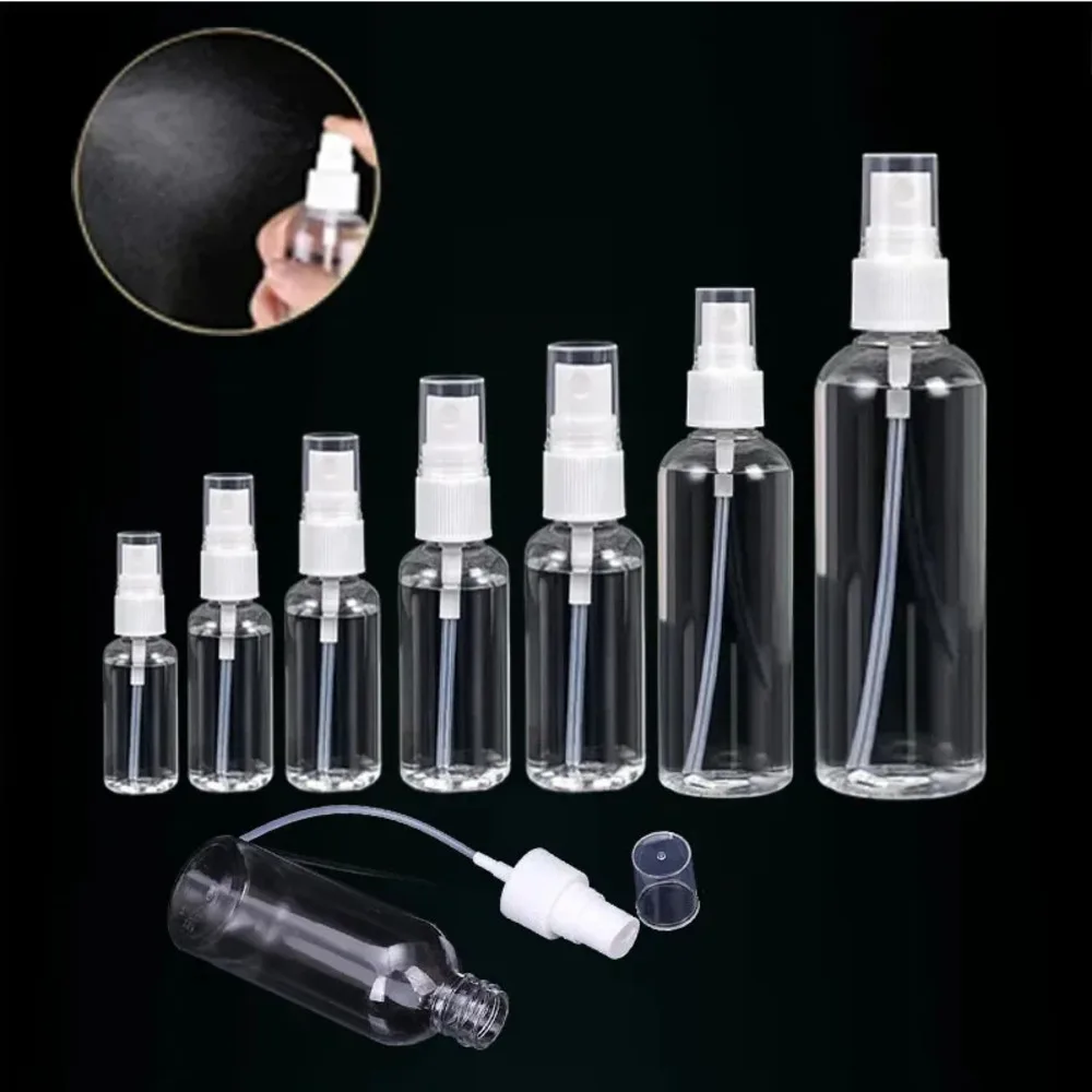 2/10pc 3.38 ozTravel Spray Bottle - Fine mist, leak-proof, reusable plastic container for cosmetics, essential oils, shampoos,