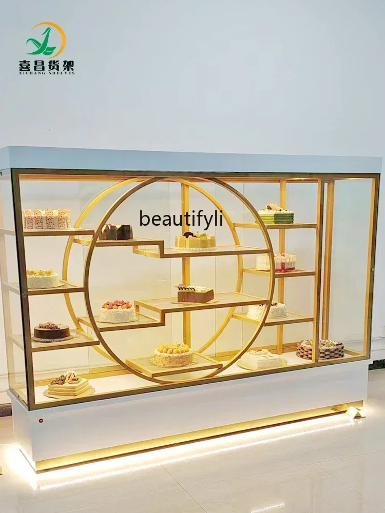 M182 Cake Shop Cake Model Cabinet Display Rack Bread Cabinet Display Cabinet Glass Commercial Window