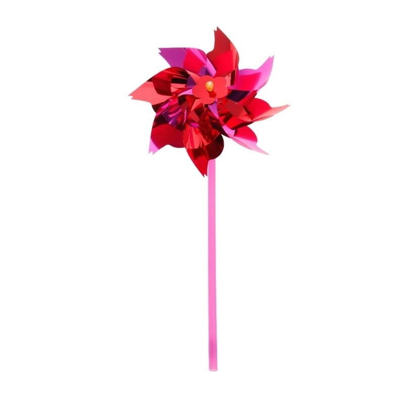 10pcs พลาสติกกังหันลมพินล้อลมหมุนเด็กของเล่นสวนสนามหญ้าตกแต่งงานปาร์ตี้