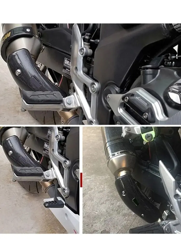Uniwersalna osłona termiczna wydechu motocyklowego AR SC AK, osłona tłumika, rura łącząca, ochraniacz, osłona antyoparzeniowa — 2