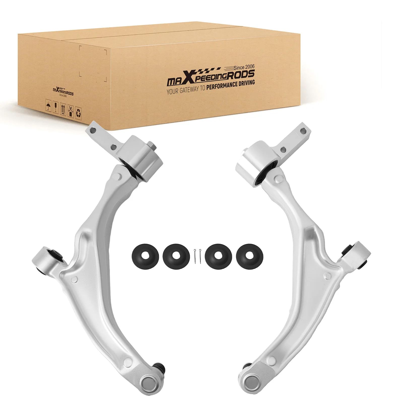 MaXpeedingrods Pair Front Lower Control Arms W/ Ball Joints for Honda Pilot  2009 2010 2011 2012-2015  CB59203 CB59204 RK621550