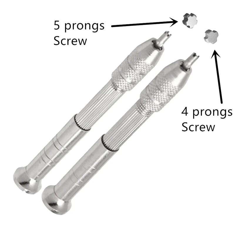 

Precision-RM Screwdriver Tool With 4 Prongs & 5 Prongs Blades Fit For RICHARD MILLE Watch Strap Band Bezel Case Rear Screw