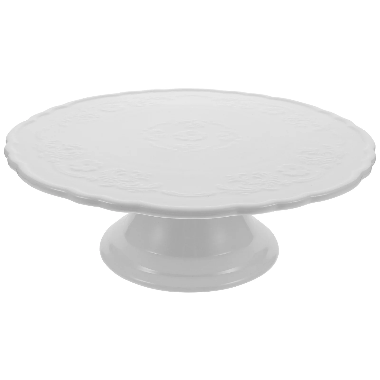 

Керамическая подставка для торта, фарфоровый пьедестал, сервировочный поднос на ножках, декоративная тарелка для десерта, элегантный держатель для фруктов на свадьбу