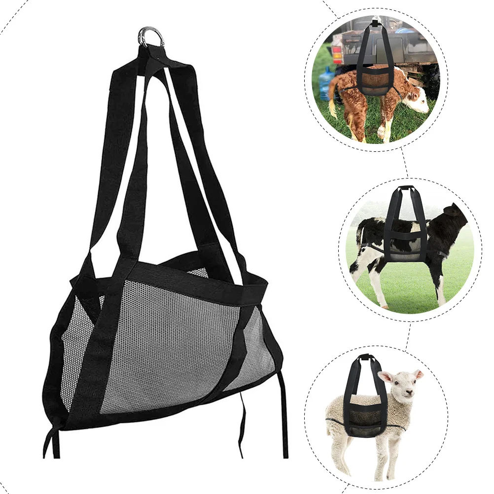 

Pet Weigh Sling Durable Nylon Breathable Mesh Weigh Lift for Small Animals Puppy Dog Goat Calf Animal Weighing Supply