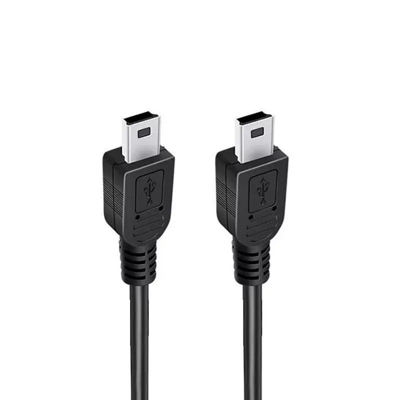 25cm 40cm 1m 5m Mini 5-Pin USB Male to Male Data Cable, V3 Mini T-Shaped Port, Computer Synchronizer, Car MP3 Connection Cable
