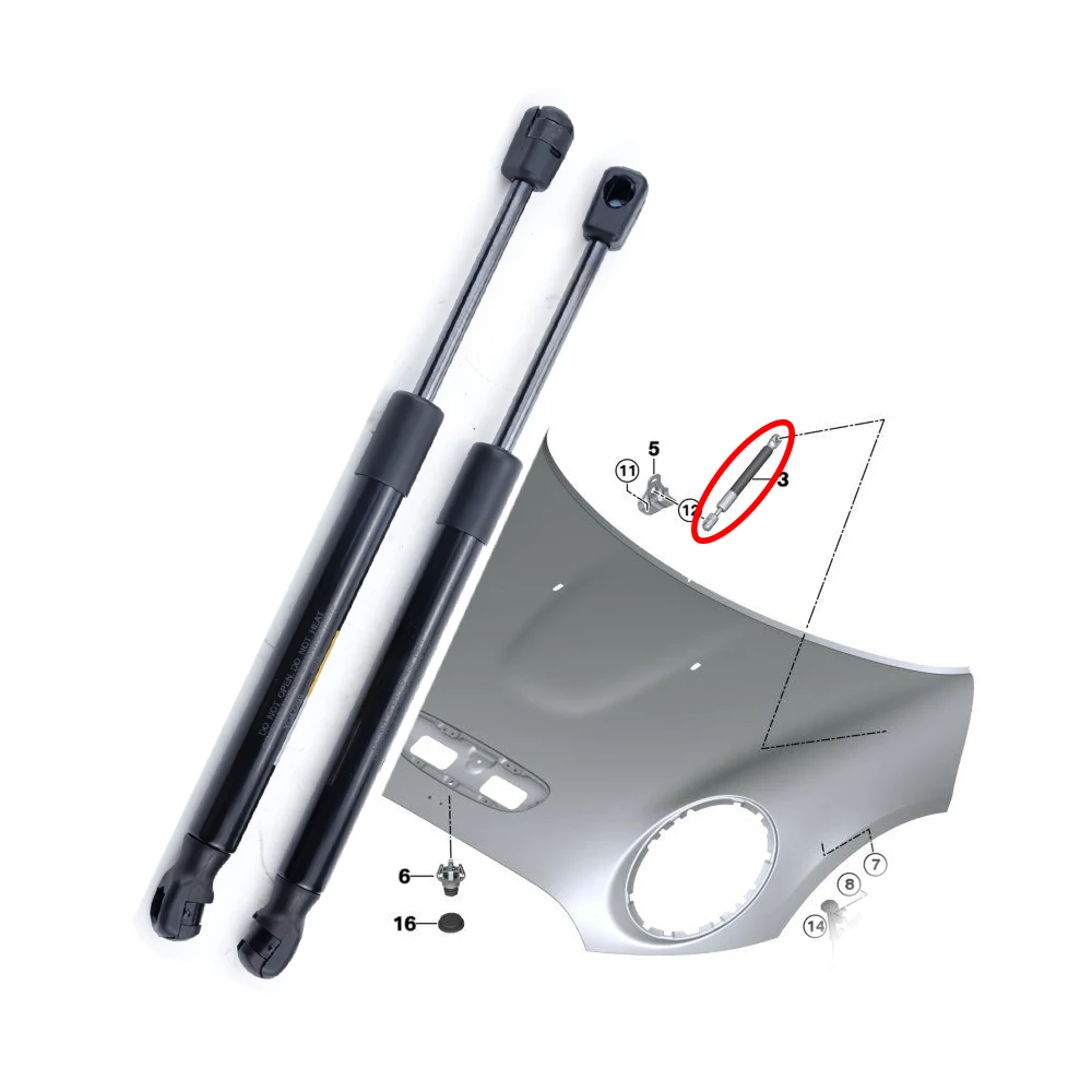 2Pcs Gas Spring Of …