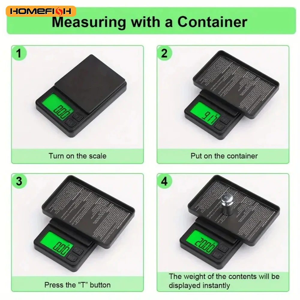 Báscula de bolsillo digital pesan báscula de gramos precisión 500g/0.01g Mini báscula de joyería