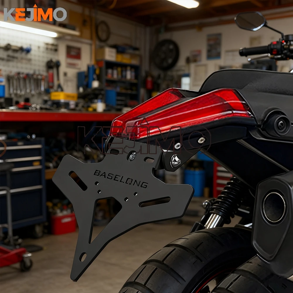 

FOR CFMOTO 800MTX RALLY 800MT-X 2024-2027 450MT IBEX450 2025 2026 Motorcycle Tail Stock License Plate Holder Frame Bracket Kit