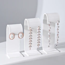 New Fashion 3pcs Of Set Of Black/White/Transparent Acrylic Earrings Jewelry Display Stand Props Display Shelf Shot