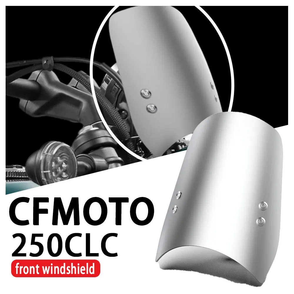 

Подходит для CFMOTO 250CLC, модифицированное переднее лобовое стекло, лобовое стекло из алюминиевого сплава, передняя головка 250CL-C, усиленное лобовое стекло