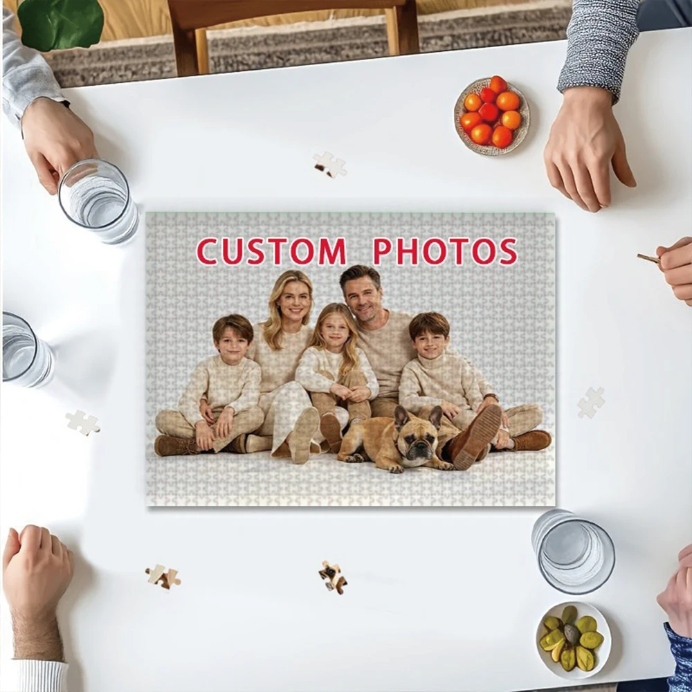 35/300/500/1003pcs Personalized Custom Photo Puzzle Couple Photos Personalized Puzzle Memento For Special Occasions Room