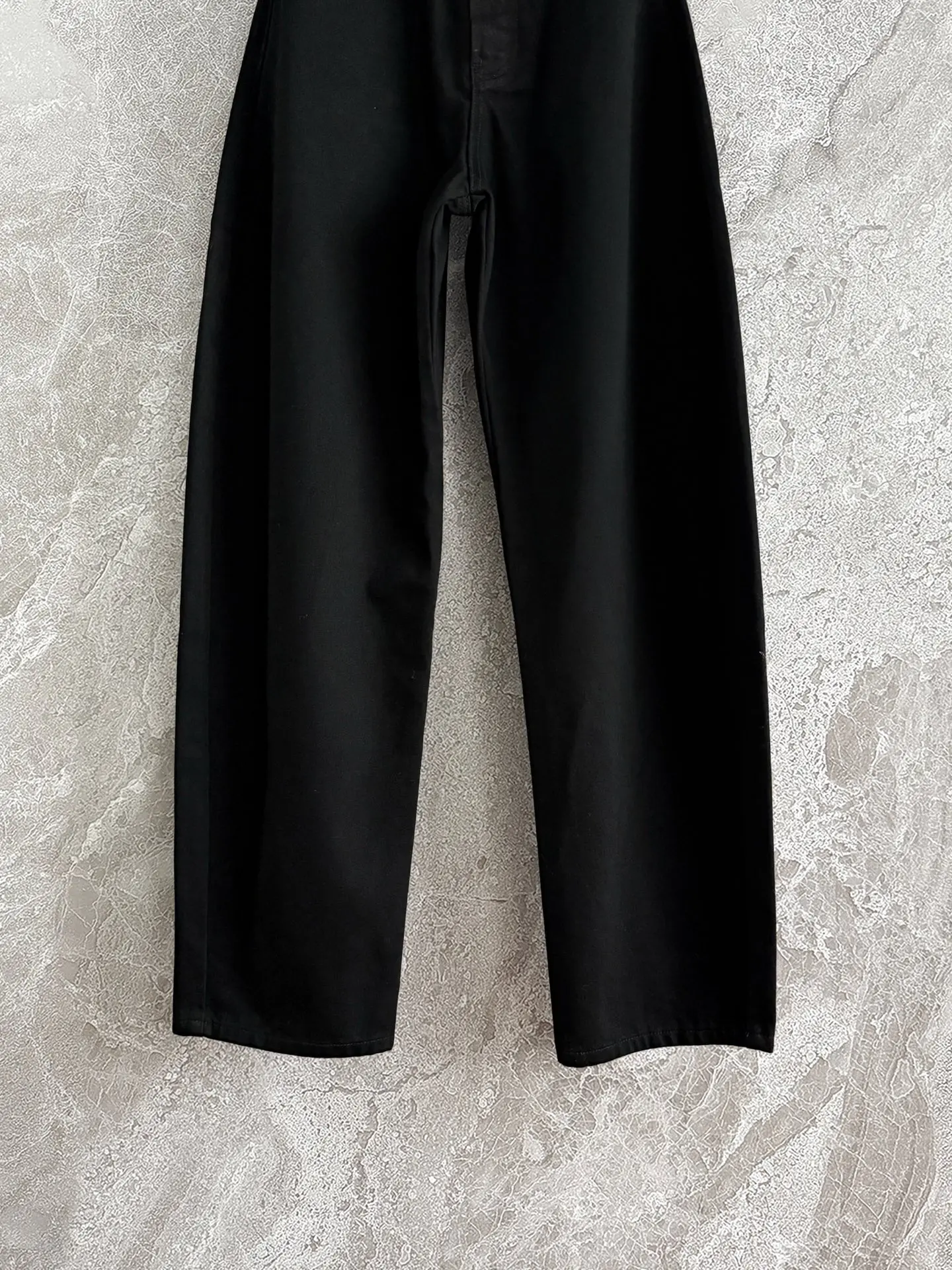 Dameskleding Katoen Zwart Machete Jeans Broek 2025, hoge kwaliteit