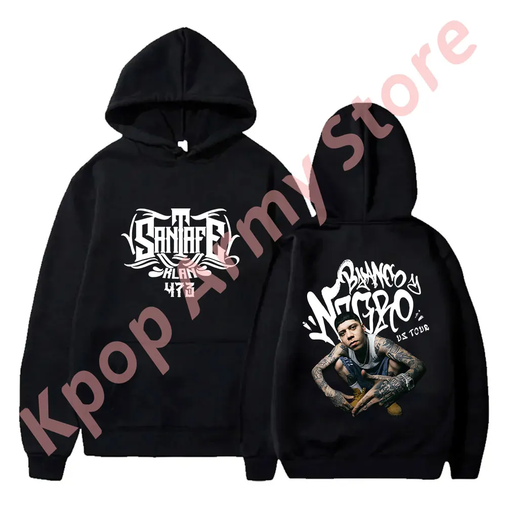 Santa Fe Klan 473 Hoodies Rapper Tour Logo Merch Streetwear Women Men Fashion Casual Long Sleeve Sweatshirts