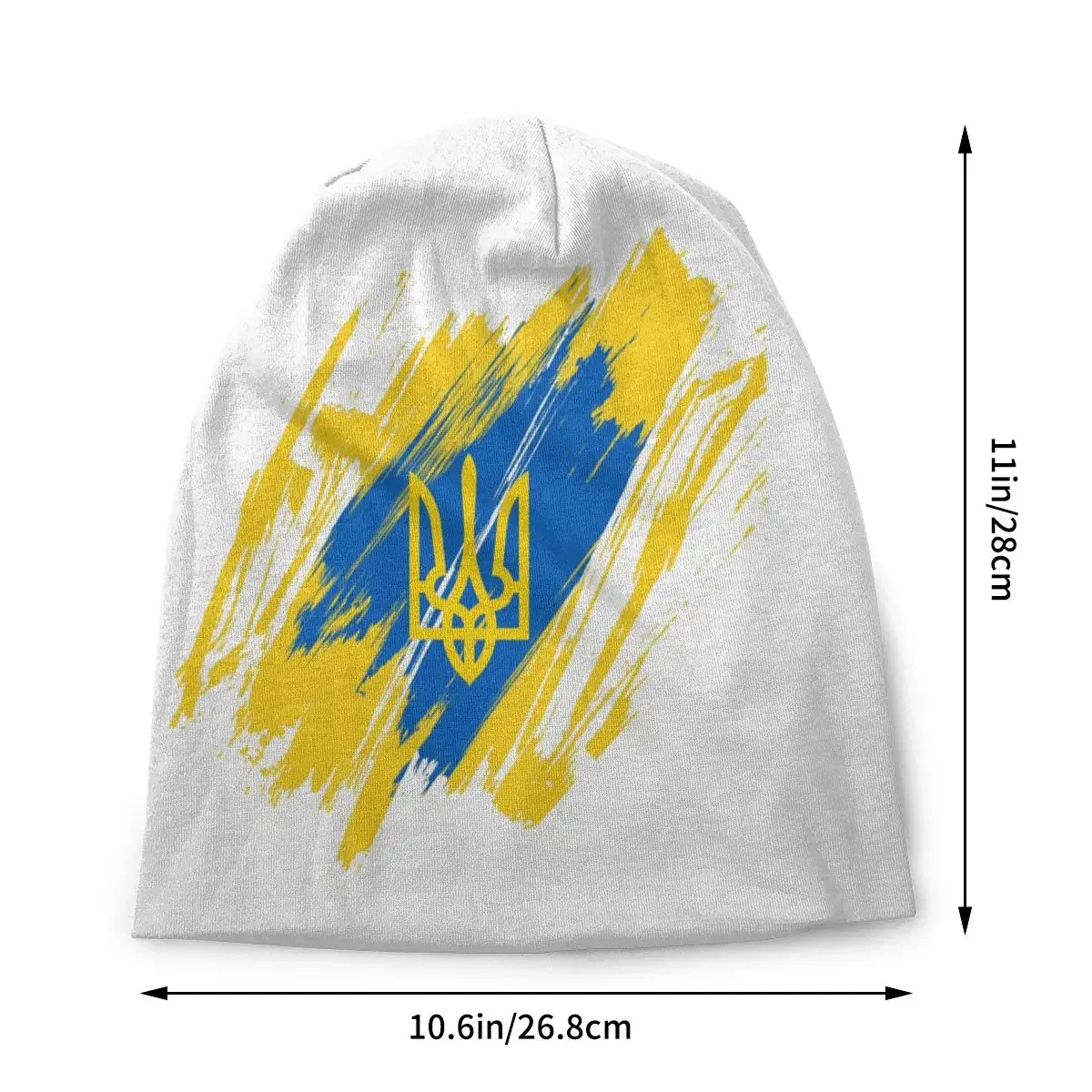 Flag Ukrainian Nation Bonnet Hats Fashion Outdoor Skullies Beanies Hat for Men Women Knit Hat Spring Thermal Elastic Cap