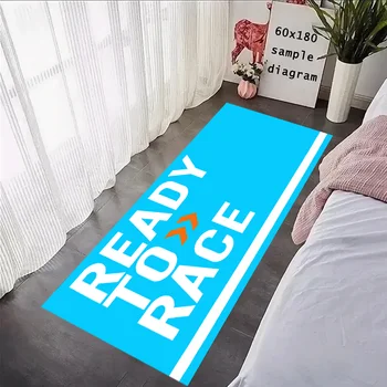 Připraveno k závodění Přední podlahové dveře Vstupní rohožka na motocyklový koberec Garážová rohož Závodní styl Moto displej Protiskluzové domácí dekorace koberce 8 nejlepší prodej motocyklové koberce - №5