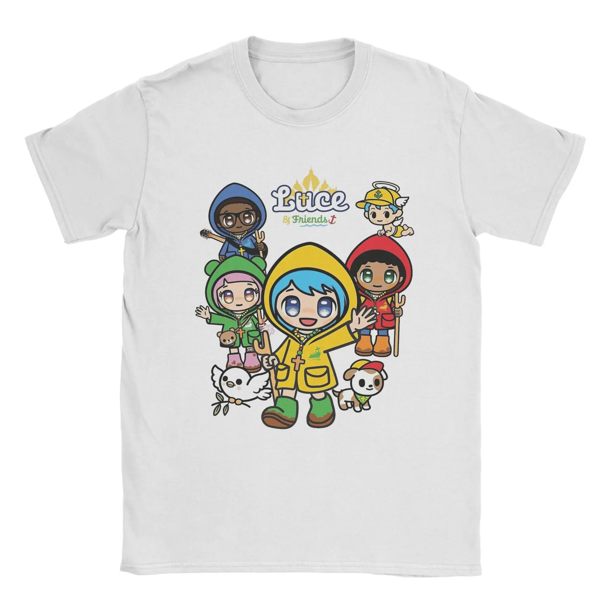 Jubilee 2025  T Shirt Beach Luce Mascot  Harajuku T-Shirts Men 100% Cotton Breathable Oversized Clothes Short-Sleeve Vintage Top