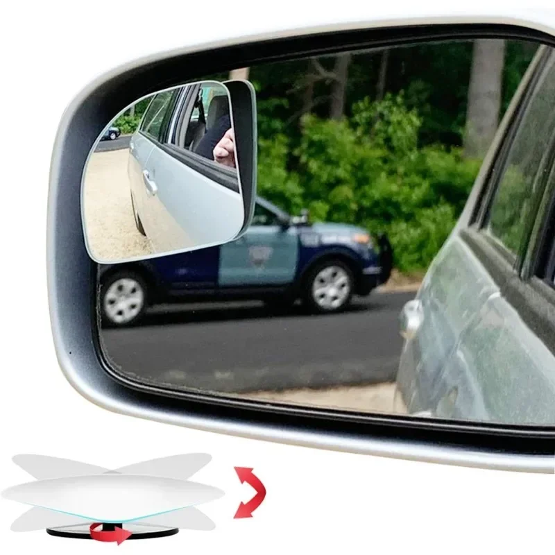 blind-spot mirror, HD frameless glass glued to adjustable rearview mirror blind-spot car mirror