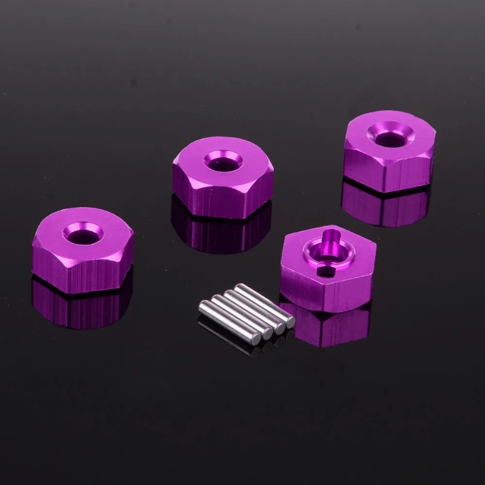 HSP 1/10 RC 12-миллиметровый шестигранный адаптер ступицы колеса с винтами для 102042 122042 02134, обновленные детали, подходят для багги, гусеничного автомобиля