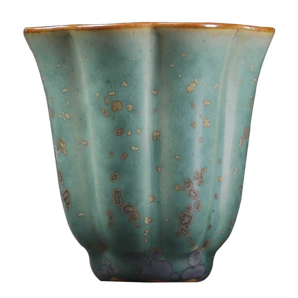 70Ml Ceramics Kung Fu Tea Cup Small Hand-Cup Chinese Teaware Exquisite Design Round Edge Safe Lightweight for Daily Relaxation