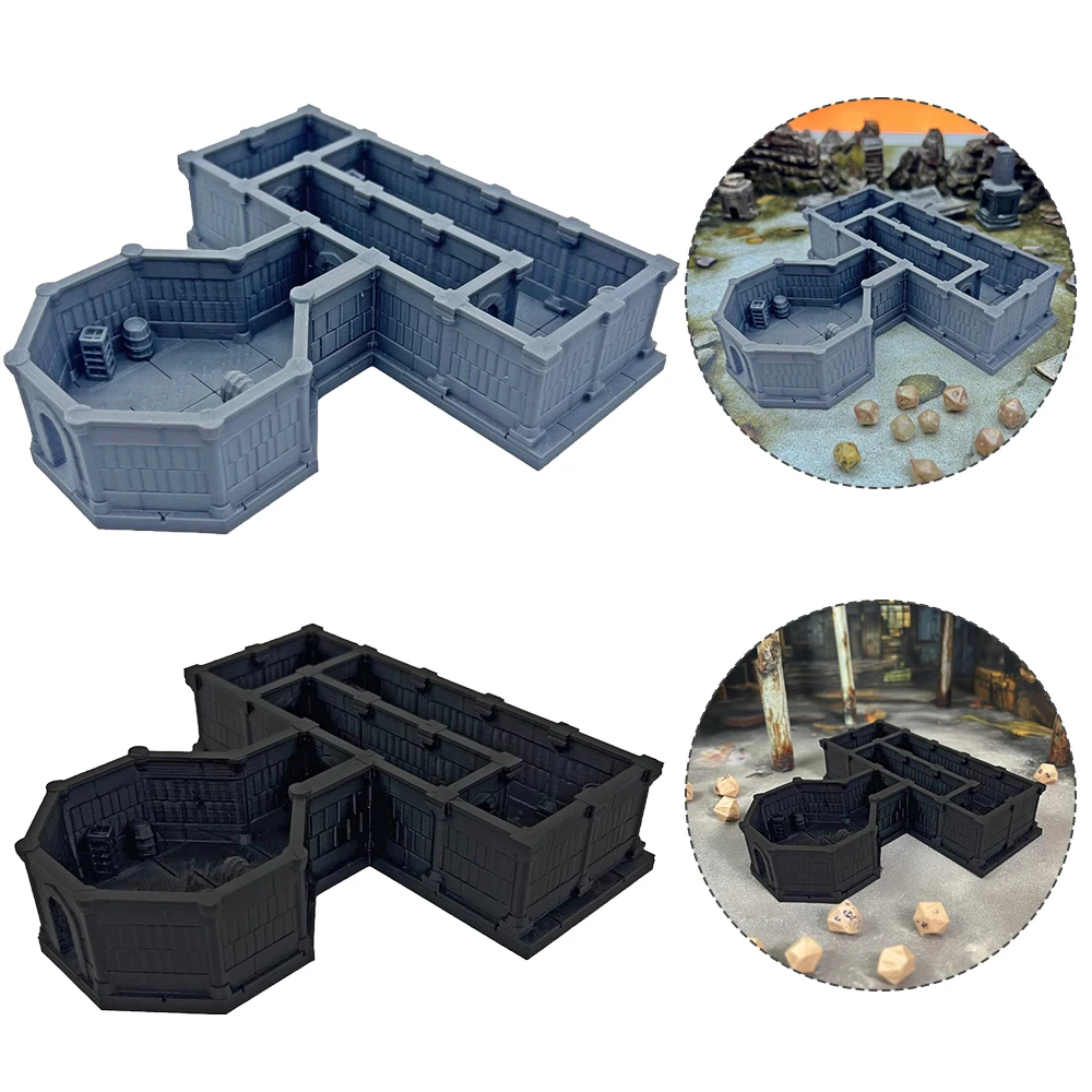 

3D Printed Tabletop Miniature Gaming Terrain For Warhammer/DnD/RPGs Unpainted Maze Terrain Gaming Scenery