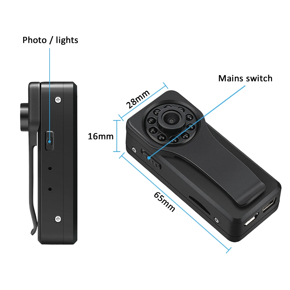 A6 Mini Camera Wifi Camcorders Kits Voor Home Camera Hd 1080P Nachtzicht Bewegingsdetectie Jachtcamera