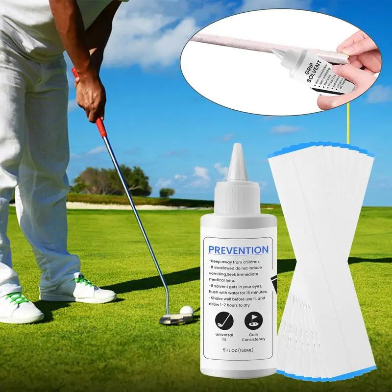 Regripping Tools For Golf Club Grip Tape Strips Safe 5oz Grip Solvent 15 Paper Tapers Golf Regripping Kit Golf Grip Kit