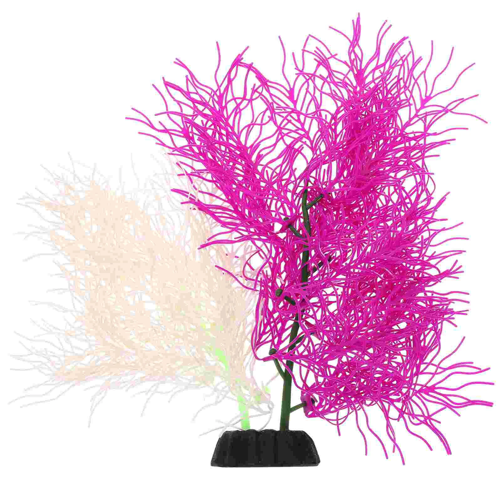 

Fish Tank Landscaping Artificial Plants Delicate Aquarium Coral for Underwater Decorative Silicone Plastic Desktop Landscape