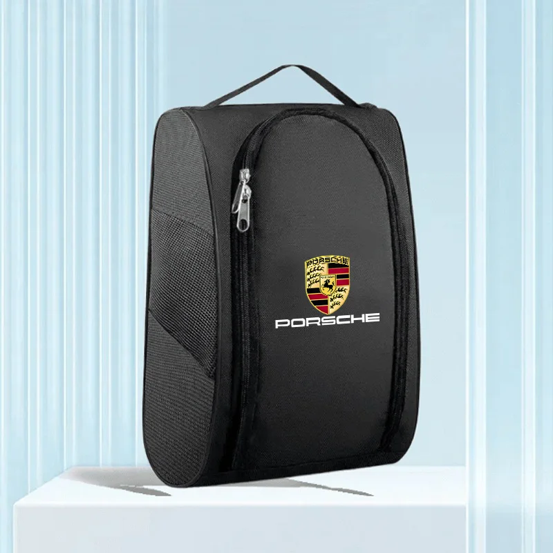 Car Logo Sneaker Storage Bag Travel Outing Shoe Storage Tools For Porsche Macan 911 718 Taycan Panamera Cayenne Boxster Cayman