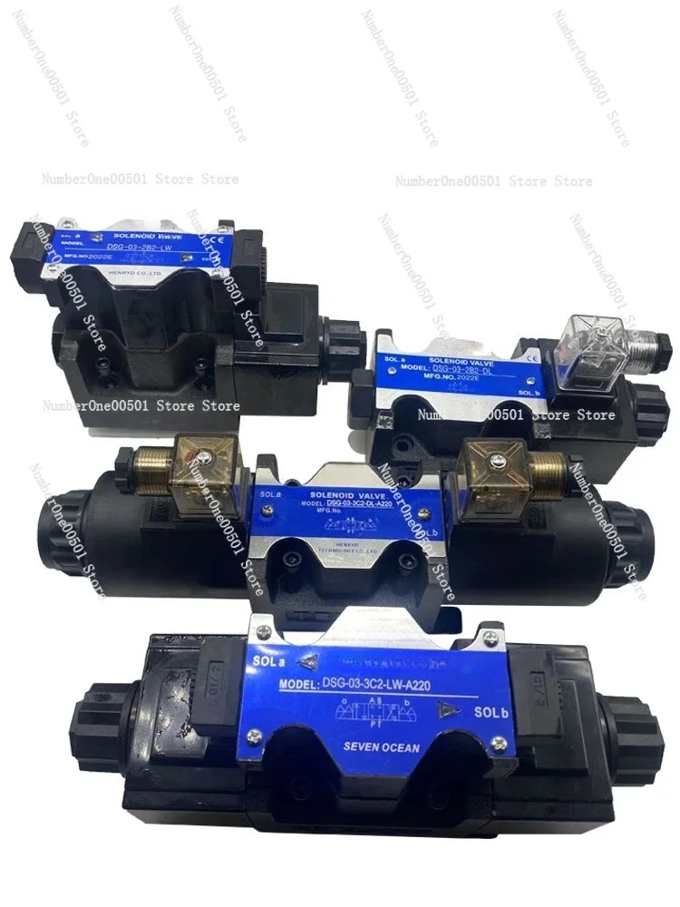 Hydraulic Solenoid Directional Valve DSG-03 Series 3C2 3C6 3C3 3C4 2B2 DL LW A220V D24V Industrial Hydraulic Control Valve