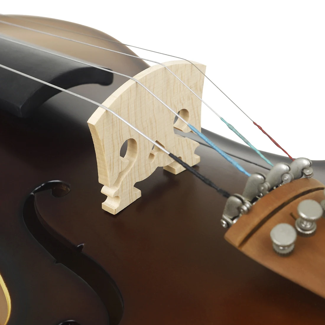 10pcs/set Violin Code Caddies Bridges Fiddle Maple Wood Bridge for 4/4 3/4 1/4 1/2 1/8 Violin Musical Instruments Accessories