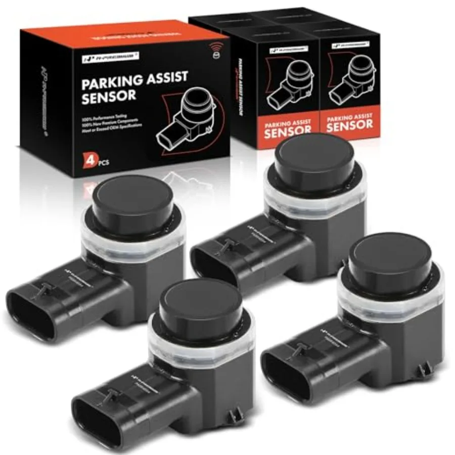 

Rear Reverse Backup Parking Assist Sensor Kit for Ford Escape 2013-2016 Transit 2015-2017 Transit Custom 2017 ABS Plastic Black