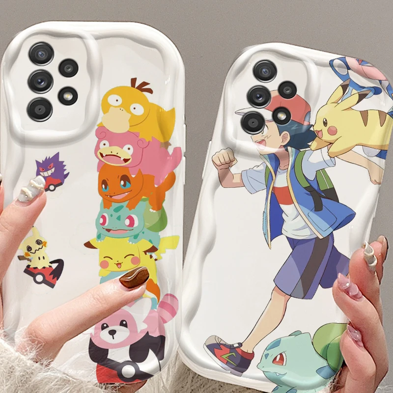 

Pokemon Cartoon Fashion Cute For Samsung A55 A54 A53 A52 A35 A34 A33 A32 A25 A24 A23 A22 A21S A15 A13 A14 5G Wave Oil Funda