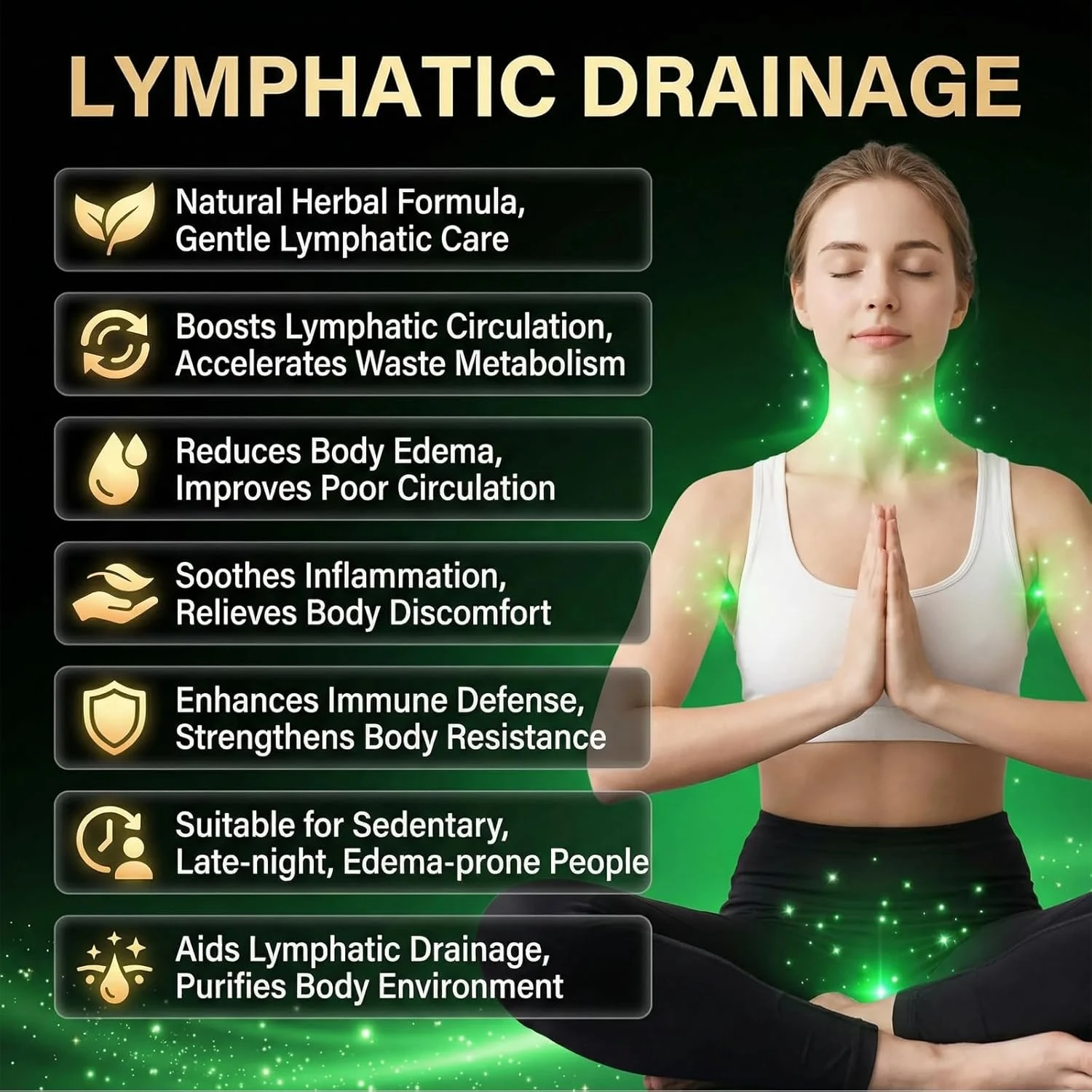 4275mg Lymphatic Drainage Capsules 21-in-1 Advanced Botanical Formula Lymph System Support,Gluten-Free,240 Softgels