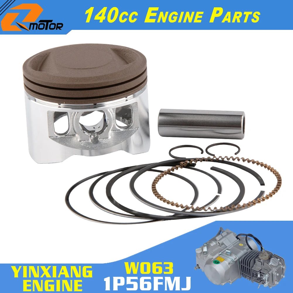 YinXiang YX140 Engine Cylinder with 56mm piston kit cylinder head gasket for Kayo Apollo Bosuer Xmotos 140cc Dirt Pit Bikes