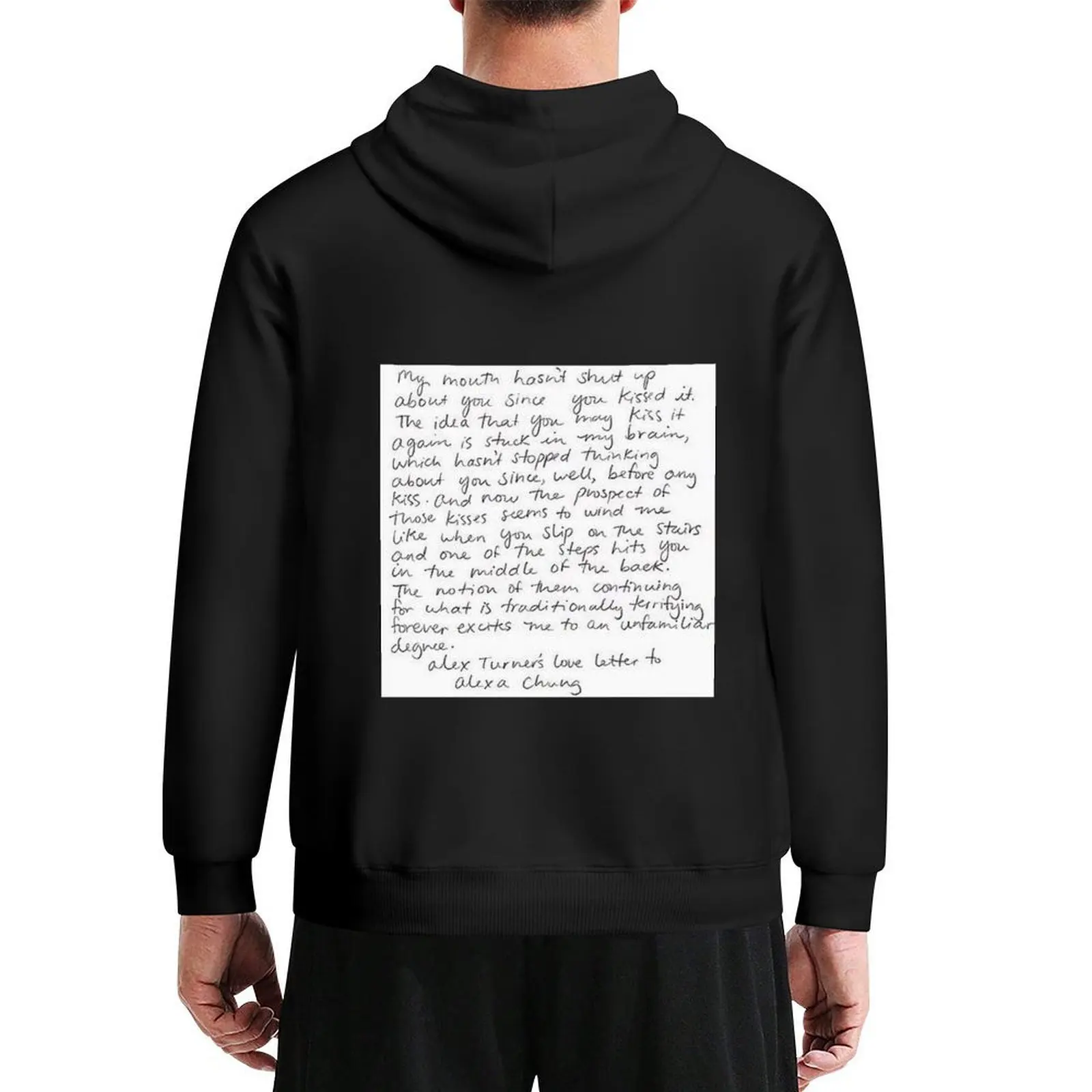 

Alex Turner's love letter to Alexa Chung Hoodie autumn men's sweat-shirt set graphic t shirts men autumn clothes new in hoodies