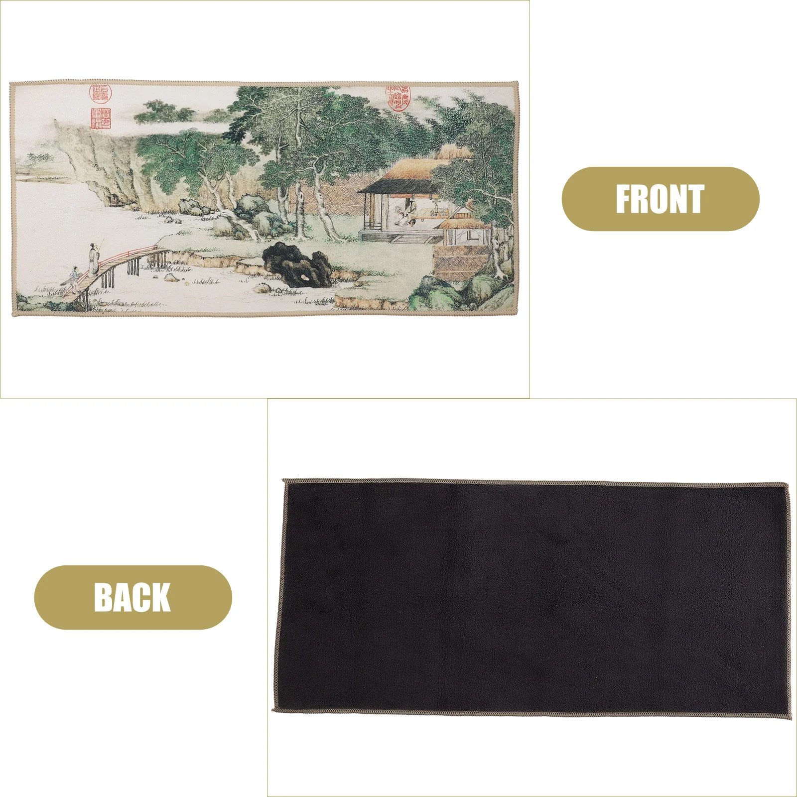 

2Pcs Exquisite Workmanship Tea Towel Soft Comfortable Good Water Absorption Practical Gift Choice for Friends Household Mat