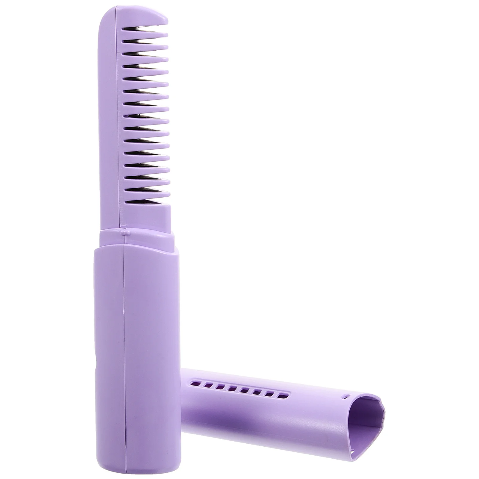 

USB Rechargeable Hair Straightening Comb Portable Compact Design for Travel Cordless Hair Styling Tool with Scalp Massage