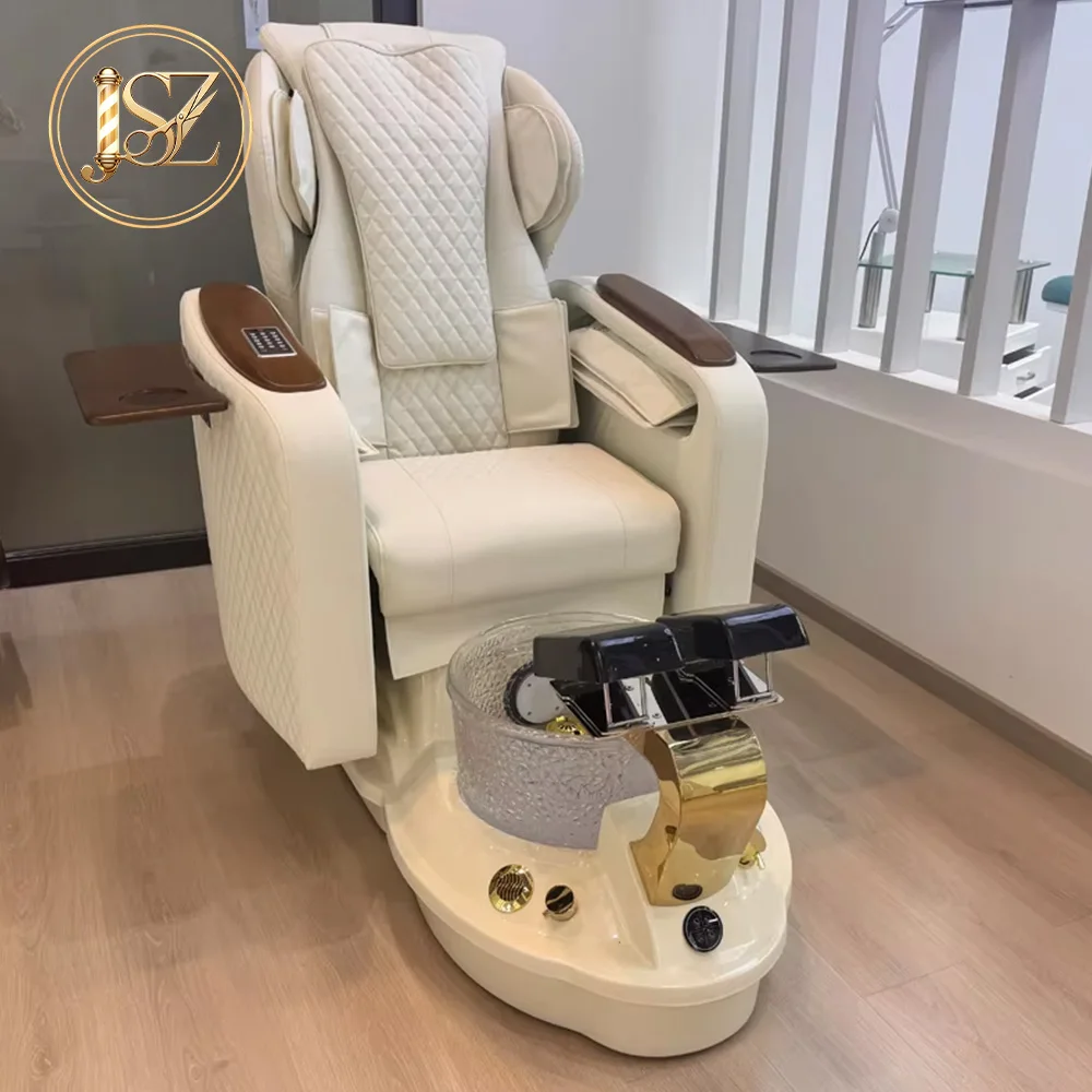 Stylish Modern Luxury Foot Spa Chair Set Ergonomic High Back Seat For Nail Beauty Salon