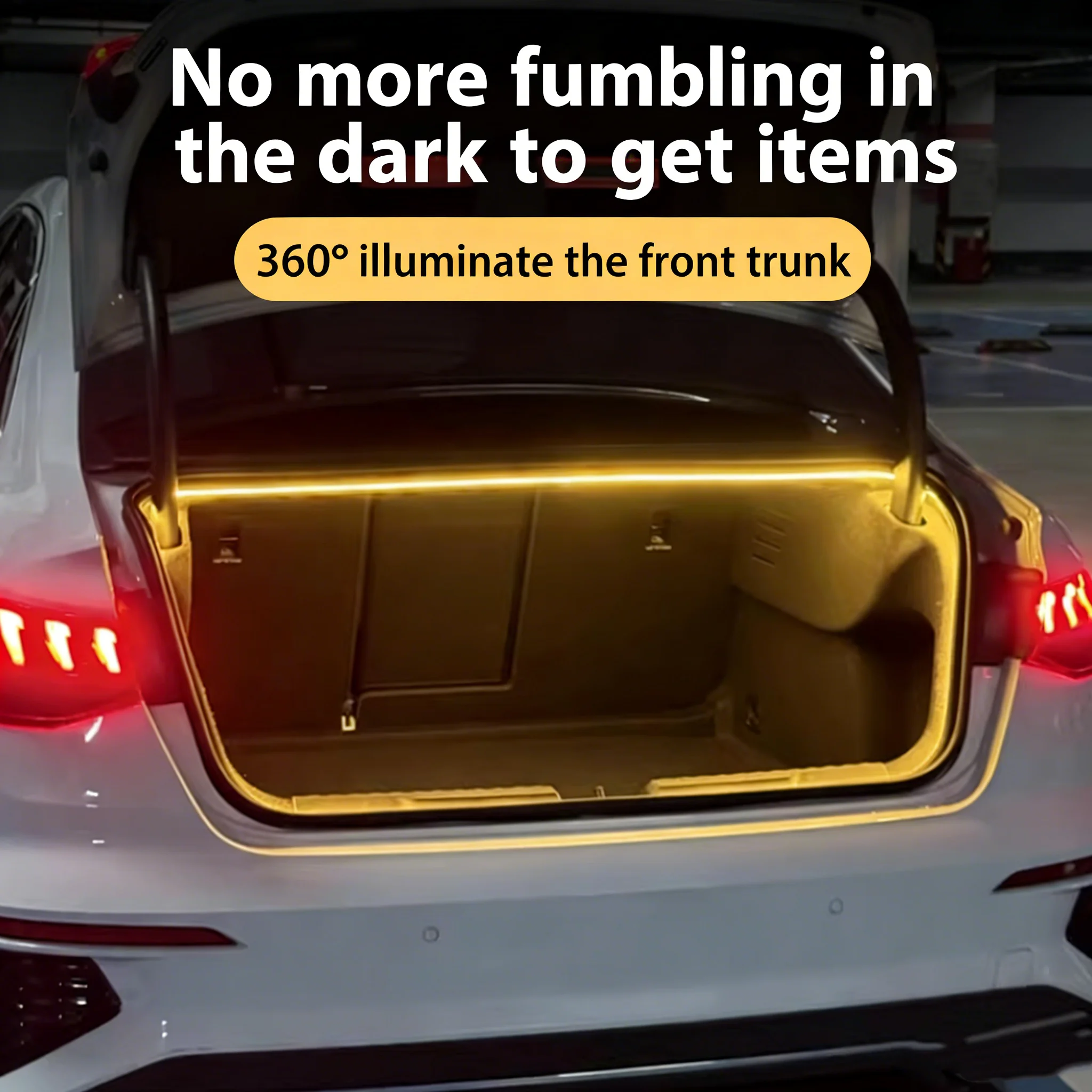 

LED Rear Trunk Light Bar For Chery Arrizo Series Sedan White Warm White Car Trunk Modified Atmosphere Lamp Light