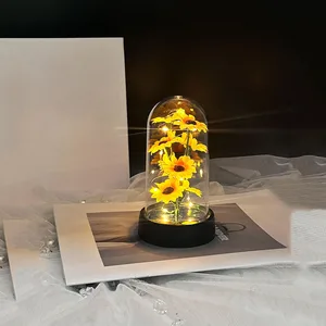 Plastic Small Sunflower Set, Graduation Season Gift, Mother's Day Send wife Mother Mother Valentine's Day Eternal Flower Gift 10 Main Sales Valentine's Day - №5