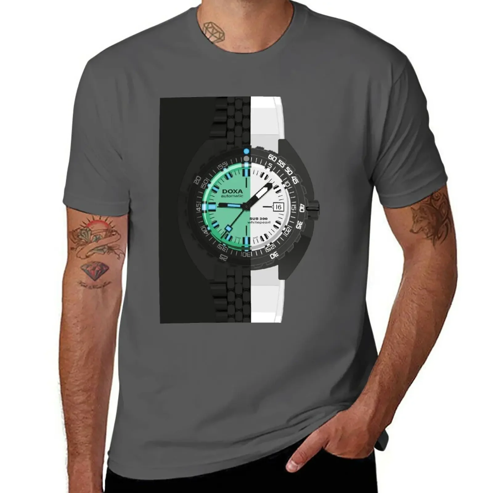 Doxa Watch White Pearl T-Shirt shirts graphic tees plus sizes mens graphic t-shirts hip hop