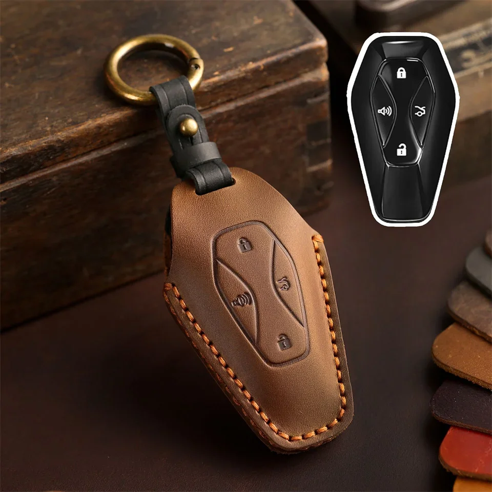 1pc Car Keyless Smart Remote Key Case Cover For ARCFOX Alpha S Alpha T ΑS ΑT GT ECF ARCFOX-7 Auto Protection Shell Accessories