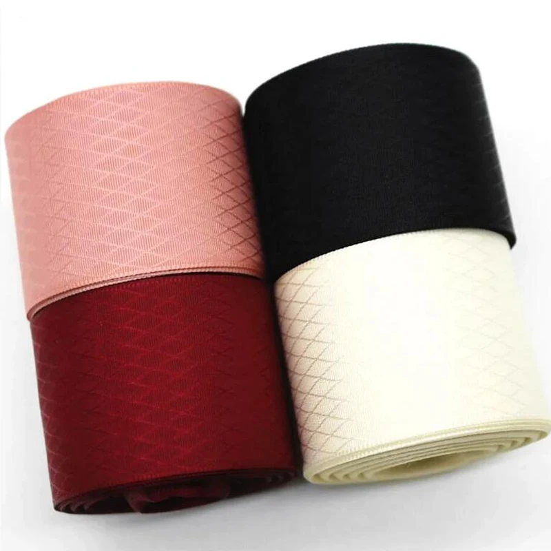 10 Yards 22MM 38MM Diamond Plaid Lattice Ribbon Hair Bows DIY Crafts Handmade Accessories Clothing Shoe Material Gift Wrapping