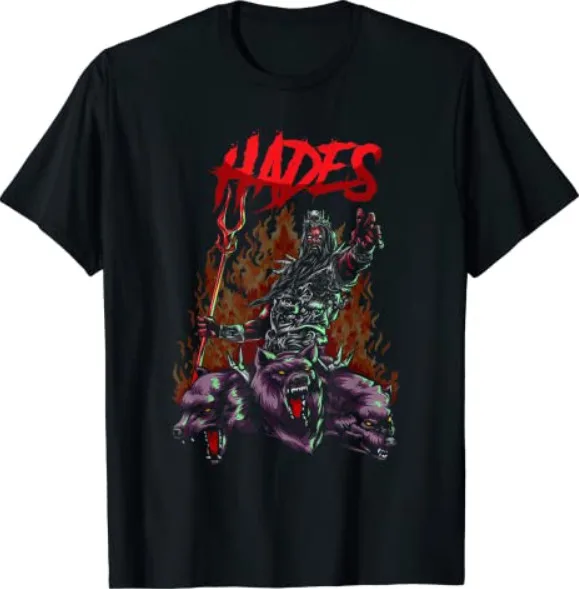 Hades Ancient Greek Mythology God of the Underworld Cerberus T Shirt Size S-5XL