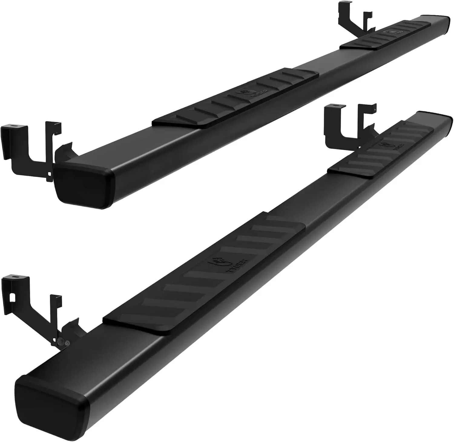 

4-inch Black Riser Running Boards for 2002-2008 Dodge Ram 1500; 2003-2009 2500 / 3500 Quad Cab, High-quality Material
