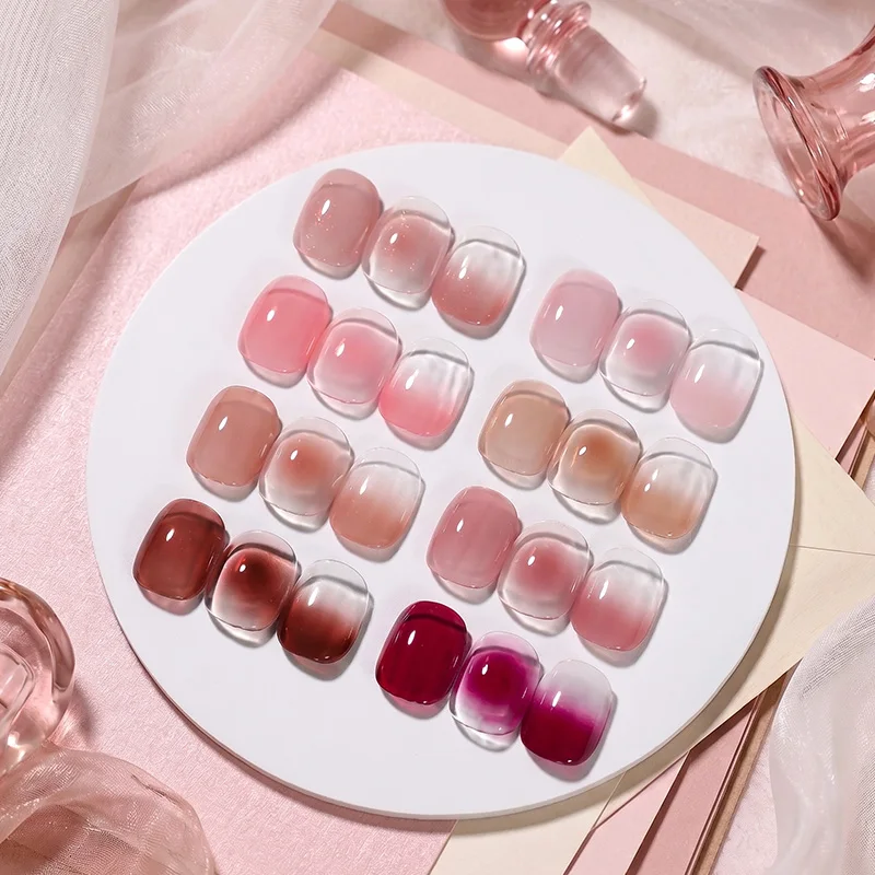 BORN PRETTY Jelly Nude Color UV Gel Manicure Gel Polish Nail Supplies For Professionals Semi-permanent Varnish 10ml Soak Off Gel