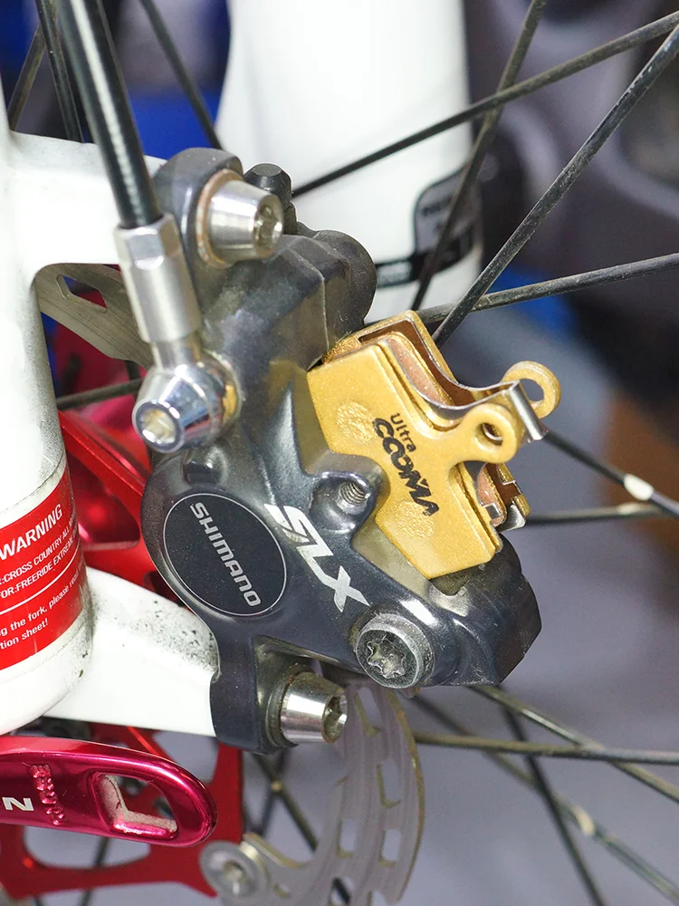 AliExpress COOMA SPORT Bicycle Disc Brake Pads for Shimano XTR, DEORE XT, SLX, DEORE, ALFINE Caliper, 4 Pairs Gold Full Metal