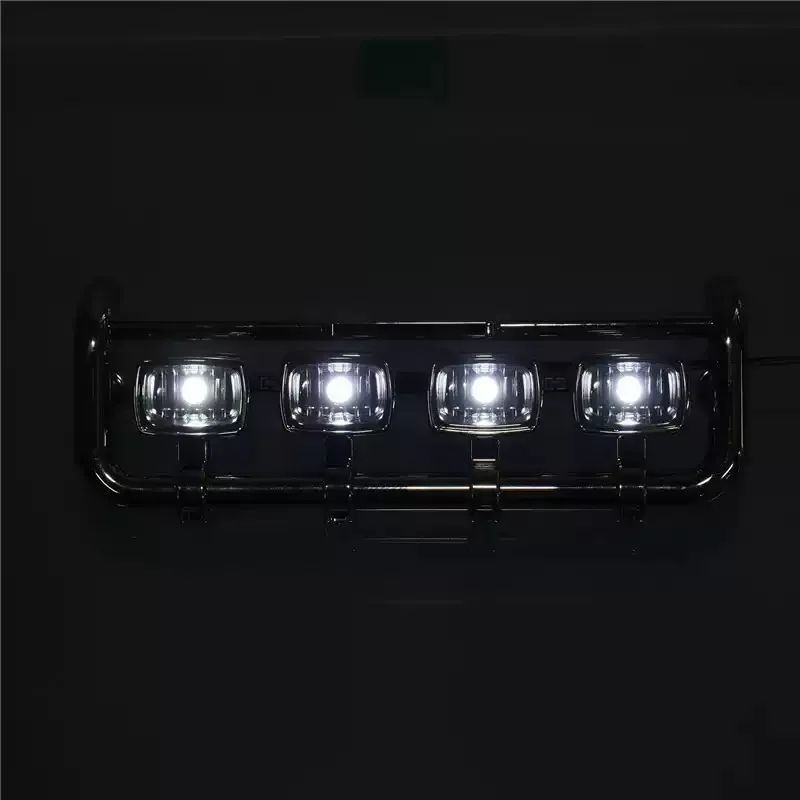 LED přístřeší reflektor pcb deska lehký přední obličej brada lampa pro 1/14 tamiya rc kamion přívěs actros 3363 56348 RC modelka kamion díl