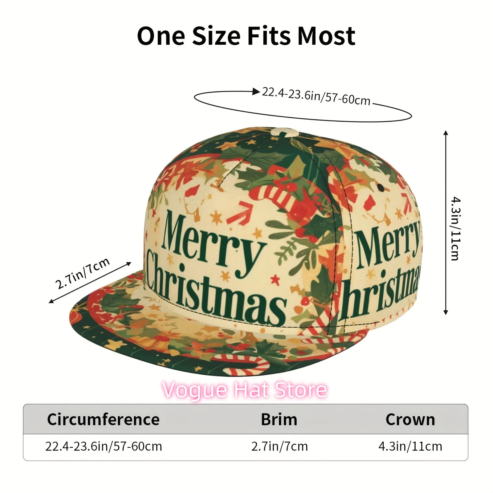 1pc, baseball cap, golf cap, Merry Christmas, Men's and Women's sports fashion, suitable for seasonal running exercises and outd
