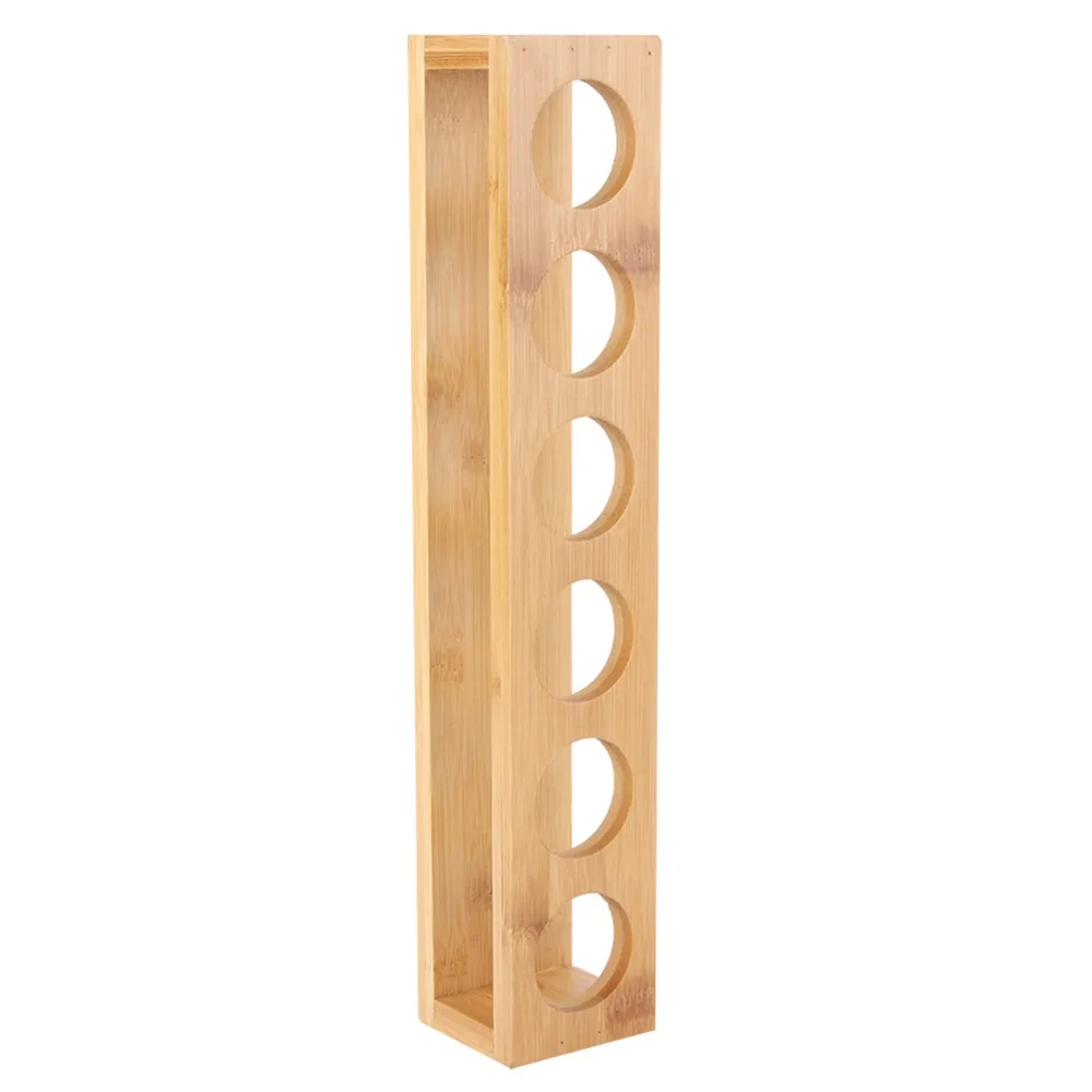 Bar Accessories Wooden Wooden Wine Cup Rack Single Row 6 Holes Wine Cup Display Shot Glass Tray Club